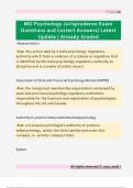 MO Psychology Jurisprudence Exam  Questions and Correct Answers&sol; Latest  Update &sol; Already Graded