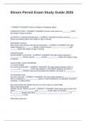 Illinois Permit Exam Study Guide 2025