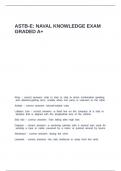 ASTB-E&comma; NAVAL KNOWLEDGE EXAM GRADED A&plus;