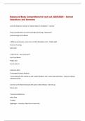Balanced Body Comprehensive test out 2025&sol;2026 &ndash; Solved  Questions and Answers 