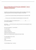 Balanced Body Movement Principles 2025&sol;2026 &ndash; Solved  Questions and Answers