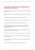 Energy Balance and Body Composition EXAM 2025&sol;2026 &ndash;  Solved Questions and Answers 