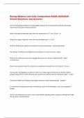 Energy Balance and body Composition EXAM 2025&sol;2026 &ndash;  Solved Questions and Answers