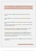 NY GENERAL ADJUSTER TEST &lpar;10-70&rpar; EXAM 2025 QUESTIONS AND ANSWERS
