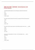 BESC 3010 TEST 1 2025&sol;2026 &ndash; Solved Questions with  Correct Answers