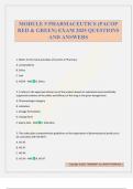 MODULE 5 PHARMACEUTICS &lpar;PACOP RED & GREEN&rpar; EXAM 2025 QUESTIONS AND ANSWERS