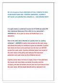 NC Life Insurance Exam 2025&sol;2026 ACTUAL COMPLETE REAL  EXAM QUESTIONS AND  VERIFIED ANSWERS &lpar; CORRECT  DETAILED & ELABORATED&rpar; GRADED A&plus; &sol; 2025 BRAND NEW&excl;&excl;  
