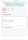 NUR 634 Final Actual Questions and Correct Detailed Answers &lpar;Verified Answers&rpar; &vert; Already Graded A&plus; &vert; New Update 2025