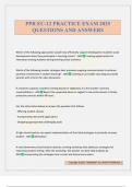 PPR EC-12 PRACTICE EXAM 2025 QUESTIONS AND ANSWERS