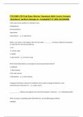 ITSS 3300 UTD Final Exam Review &vert;Questions With Correct Answers &vert;Solutions&vert; Verified &vert;Already A&plus; Graded&lpar;GET IT 100&percnt; ACCURARE&rpar;