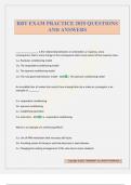 RBT EXAM PRACTICE 2025 QUESTIONS AND ANSWERS