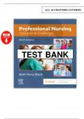 Professional Nursing&colon; Concepts & Challenges &lpar;9th Edition&rpar; &ndash; Beth Black &vert; Test Bank with Exam Questions and Answers