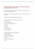 Biology 201 Fall 2025 - Exam 2 - Uwe Pott - UWGB&colon; Complete Q&A  with Verified Solutions-2025&sol;2026