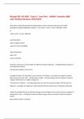 Biology 201 Fall 2025 - Exam 2 - Uwe Pott - UWGB&colon; Complete Q&A  with Verified Solutions-2025&sol;2026 