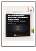 Electromagnetism &ndash; Principles and Modern Applications&colon; With Exercises And Solutions &lpar;1st Edition&comma; 2024&rpar; by Christopher White