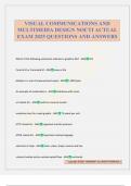 VISUAL COMMUNICATIONS AND MULTIMEDIA DESIGN NOCTI ACTUAL EXAM 2025 QUESTIONS AND ANSWERS