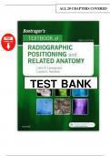 Bontrager&rsquo;s Textbook of Radiographic Positioning and Related Anatomy &lpar;9th Edition&rpar; &ndash; Lampignano &vert; Complete Test Bank with Answers