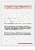 WGU C235 CHAPTER 4 UNIT TEST EXAM 2025 QUESTIONS AND ANSWERS