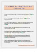 XCEL FINAL EXAM 2025 QUESTIONS AND ANSWERS
