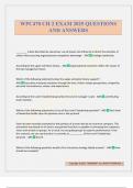 WPC470 CH 2 EXAM 2025 QUESTIONS AND ANSWERS