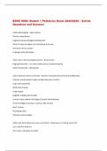 BSNC 5000&colon; Module 1 Pediatrics Exam 2025&sol;2026 &ndash; Solved  Questions and Answers 