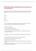 BSNC 5000 OB Midterm EXAM 2025&sol;2026&colon; Verified Questions  & Correct Answers 