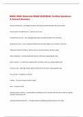 BSNC 5000&colon; Maternity EXAM 2025&sol;2026&colon; Verified Questions  & Correct Answers 