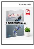Solutions for Introduction to Robotics&colon; Mechanics and Control&comma; 4th Edition &ndash; &lpar;Craig&comma; 2018&rpar; &vert; All Chapters & Matlab Exercise Solutions Covered