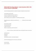 BUSA 4000 Final Exam Review &vert; Latest Questions With 100&percnt;  Correct Answers &lpar;2025&sol;2026&rpar;