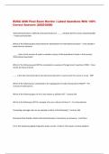 BUNDLE FOR BUSA 4000 Complete Exams with Verified Solutions- 2025&sol;2026