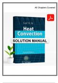 Solution Manual for Heat Convection&comma; 2nd Edition &ndash; &lpar;Jiji&comma; 2011&rpar; &vert; All 9 Chapters Covered