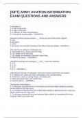 -SIFT- ARMY AVIATION INFORMATION EXAM QUESTIONS AND ANSWERS