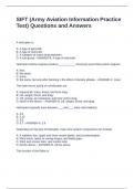 SIFT &lpar;Army Aviation Information Practice Test&rpar; Questions and Answers