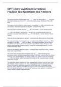 SIFT &lpar;Army Aviation Information&rpar; Practice Test Questions and Answers