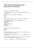 SIFT Aviation Information Exam Questions and Answers