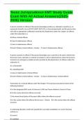 Texas Jurisprudence EMT Study Guide Exam With All Actual Answers&lpar;2025-2026&rpar; Version&period;