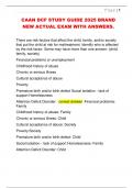 CAAN DCF STUDY GUIDE 2025 BRAND  NEW ACTUAL EXAM WITH ANSWERS&period;
