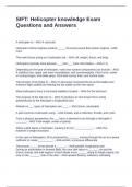 SIFT Helicopter knowledge Exam Questions and Answers