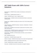 SIFT Math Exam with 100&percnt; Correct Solutions