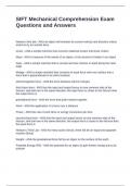 SIFT Mechanical Comprehension Exam Questions and Answers