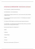 DC Real Estate Law EXAM 2025&sol;2026 &ndash; Solved Questions and Answers 
