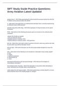 SIFT Study Guide Practice Questions Army Aviation Latest Updated