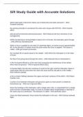 Sift Study Guide with Accurate Solutions