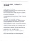 SIFT Study Guide with Complete Solutions