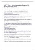 SIFT Test &ndash; Aerodynamics Exam with Complete Solutions