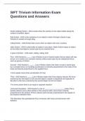 SIFT Trivium Information Exam Questions and Answers