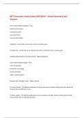 MFT Economics Study Guide 2025&sol;2026 &ndash; Solved Questions and  Answers