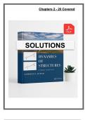 Solution Manual to Dynamics of Structures&comma; Third Edition&comma; by Humar &lpar;2013&rpar; - Chapters 2 - 20 Covered