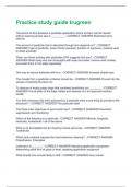 Practice study guide trugreen Questions And Correct Answers &vert;100&percnt; Verified &vert;Guaranteed Success &vert; 2025 update