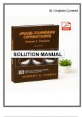 Solution Manual for Mass Transfer Operations&comma; 3rd Edition &ndash; Treybal &vert; All 7 Chapters Covered